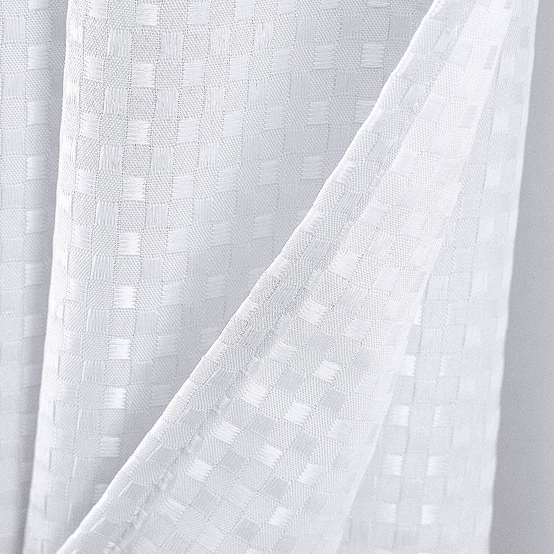 Kate Aurora Giselle Square Textured Spa Retreat Fabric Shower Curtain - Standard Size, 3 of 5
