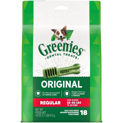 Greenies Original Chicken Flavor Regular Chewy Dental Dog Treats