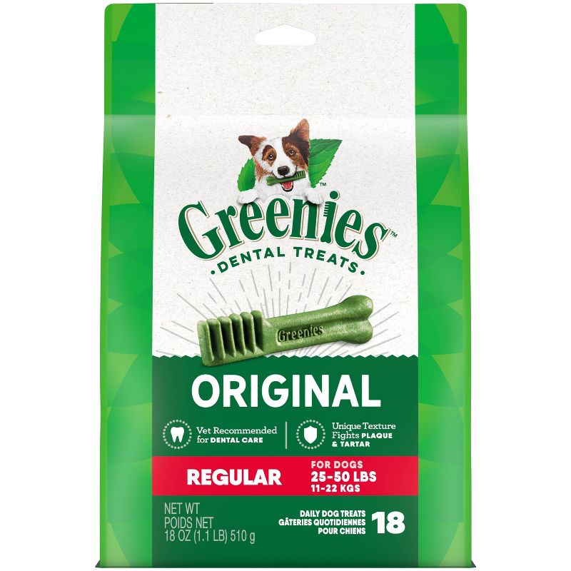 Greenies Regular Original Chicken Flavor Adult Dental Dog Treats, 1 of 16