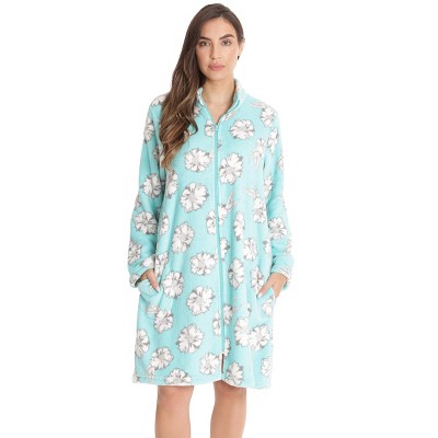 Just Love Plush Zipper Lounger Short Robe