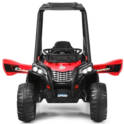 Infans 12V Kids Ride On  UTV Truck RC Electric Car w/MP3 & Light Red