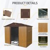 NicBex 10*8ft Outdoor Storage Shed Weatherproof Garden Shed with Sliding Door and Apex Roof for Garden, Lawn - 4 of 4