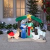 Gemmy Christmas Inflatable Nativity Scene, 4.5 ft Tall, Multi - 2 of 4