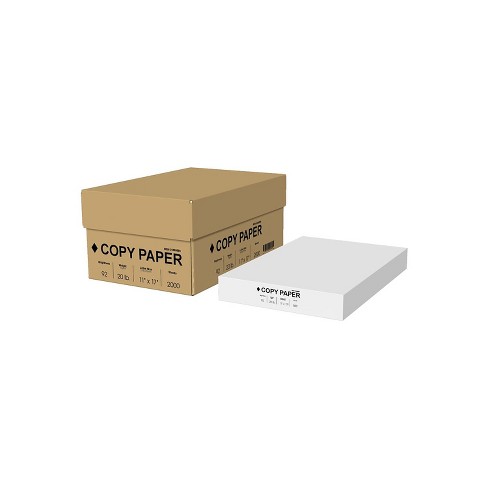 Staples 30% Recycled 11 x 17 Copy Paper, 20 lbs., 92 Brightness, 500  Sheets/Ream, 5 Reams/Carton (