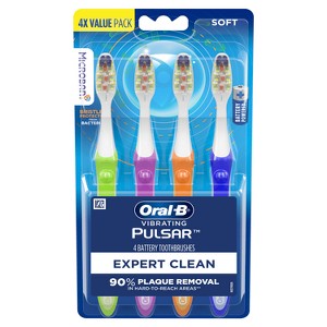 Oral-B Pulsar Expert Clean Battery Powered Toothbrush Soft Bristles - 1 of 4