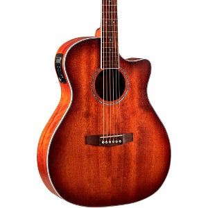 Cort GA-MEDX Grand Regal Mahogany Acoustic-Electric Guitar Natural - 1 of 3