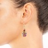 Pressed Flower Teardrop Earrings | Sterling Silver Dainty Botanical Jewelry - 4 of 4