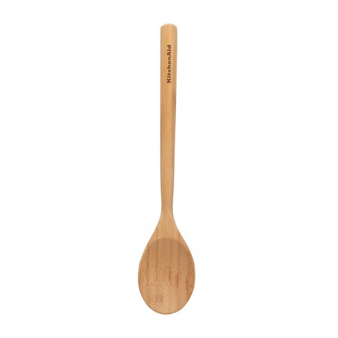 Large Wooden Spoon and Strainer Spoon