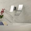 sumerain Waterfall Bathroom Faucet Wall Mount Faucet Single Left-Handed Handle Chrome - 3 of 3