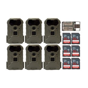 Stealth Cam Wildview 14MP Trail Camera with 32GB Memory Card Bundle (6-Pack) - 1 of 4
