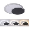 Dewdrop Modern LED Flush Mount Ceiling Light Black and White Round Fixture for Bedroom Living Room - 2 of 4