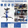 Hydraulic Transmission Jack, 1322 LBS Adjustable Telescoping, 33.8"-72.8" High Lift Transmission Jacks, Foot Pedal & 360° Swivel Wheels - 4 of 4