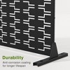 PexFix 72 in. x 47 in. Outdoor Privacy Rectangle Screen Galvanized Steel Panel Divider in Black - 4 of 4