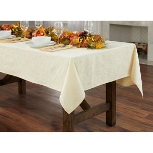 BrylaneHome Damask 60" X 84" Tablecloth - 1 of 3