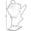 Gardenised Black Indoor Heat Powered Aluminum 2-Blade Wood Stove Fan for Increasing Burning Fireplace - 4 of 4