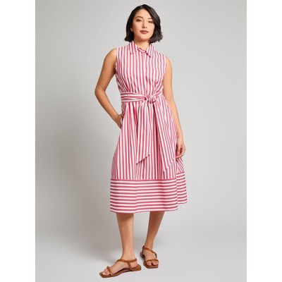 Jones New York Shannon Sleeveless Midi Shirt Dress