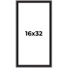 PosterPalooza | Panoramic Antique Red Picture Frame - UV Acrylic, Foam Board Backing, Hanging Hardware - 2 of 4