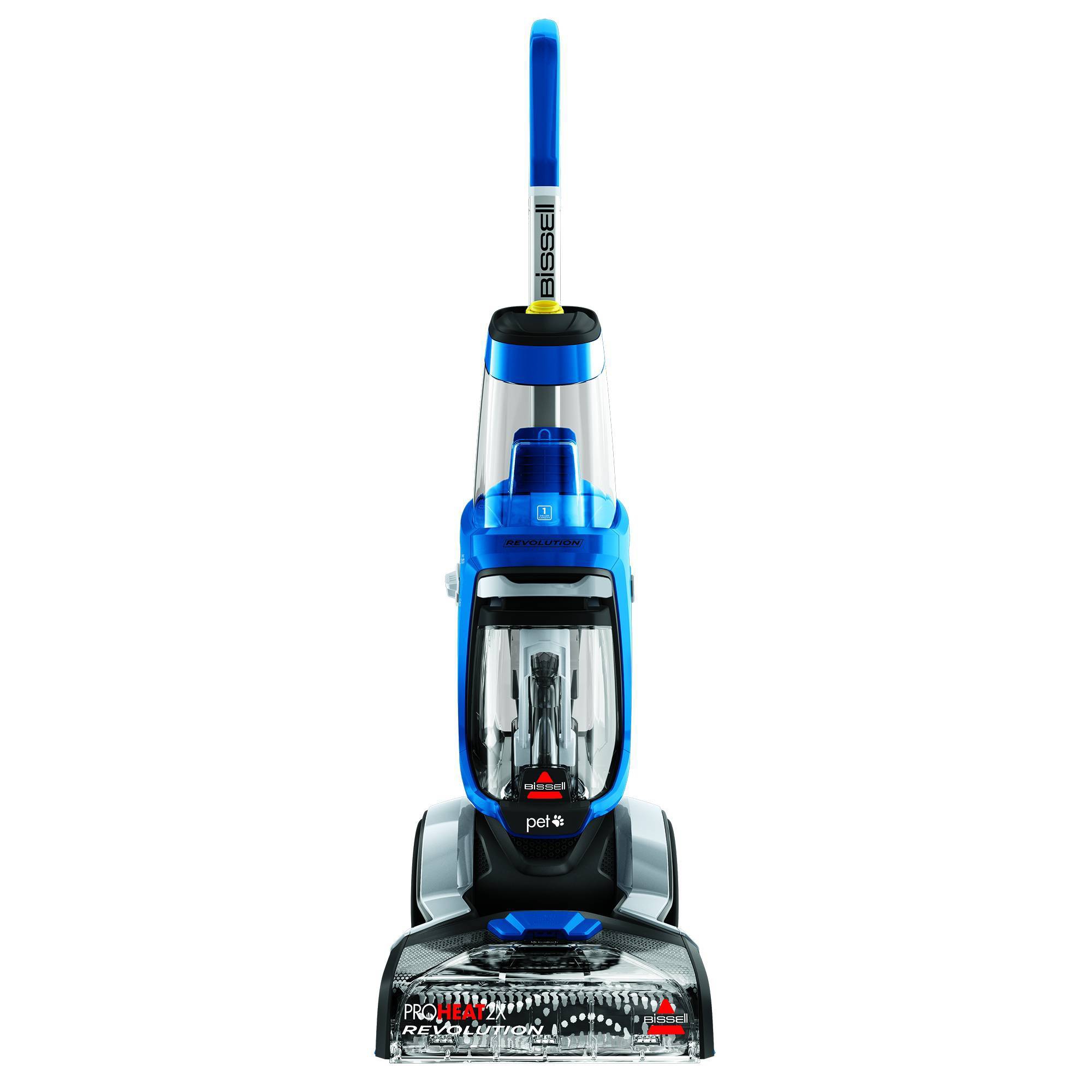 BISSELL ProHeat 2X Revolution Pet Upright Carpet Cleaner Blue 15489: Electric Carpet Shampooer, Dual Brushes, 3-Year Warranty