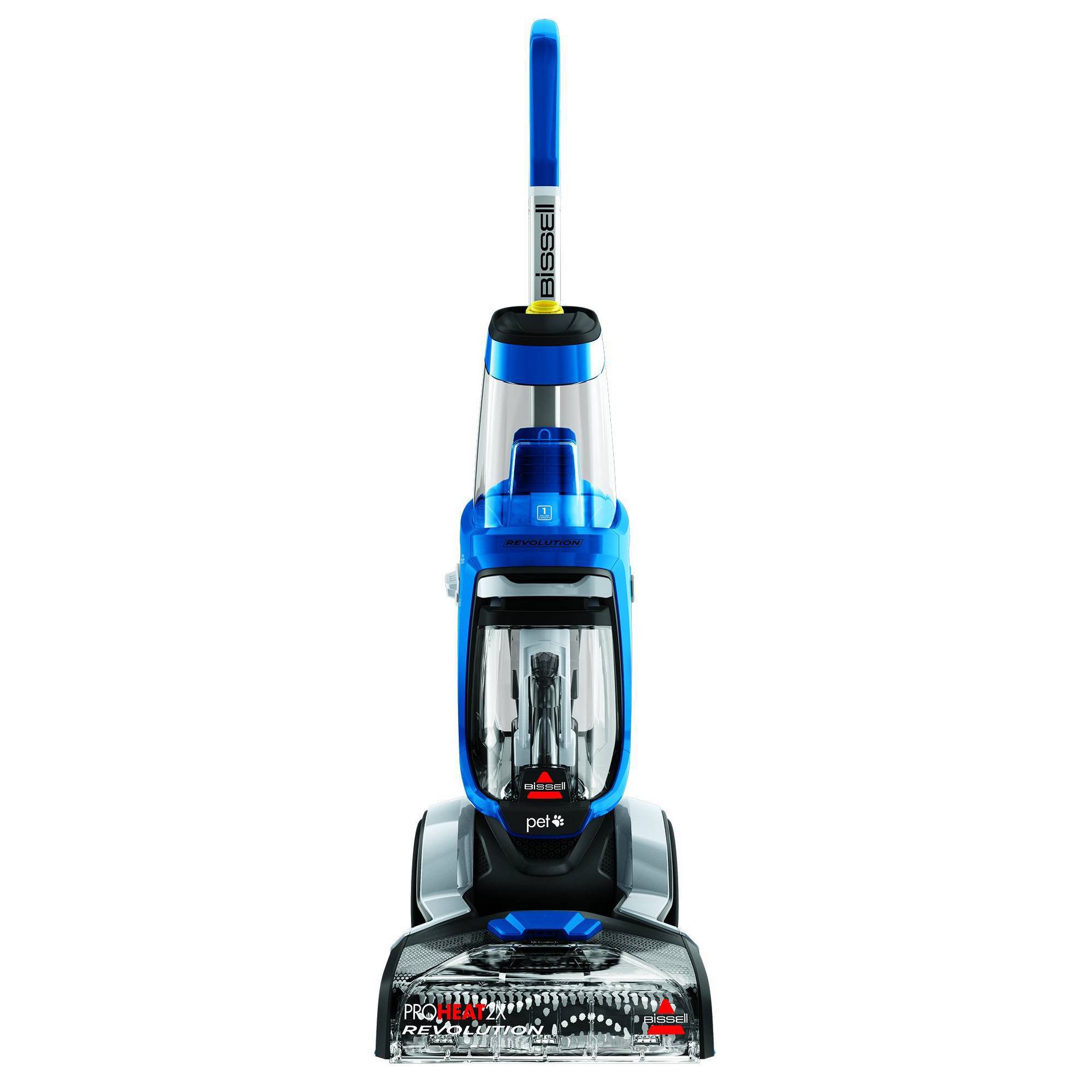 BISSELL ProHeat 2X Revolution Pet Upright Carpet Cleaner Blue 15489: Electric Carpet Shampooer, Dual Brushes, 3-Year Warranty