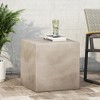 Side Coffee Table, Magnesium Oxide Frame End Side Tables, Sturdy End Table, Outdoor End Table, For Garden, Backyard, Bedrooms, Apartment - 2 of 4