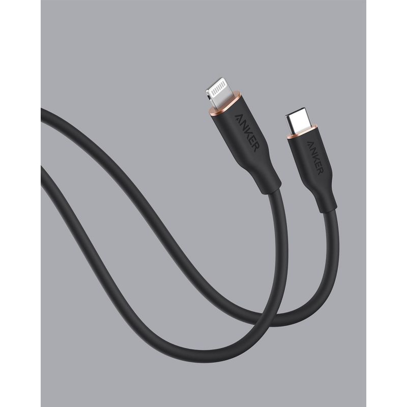 Anker PowerLine III Flow USB-C with Lightning Connector 6ft - Black, 4 of 6