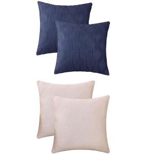 REGALWOVEN 4 Pcs Geometric Soft Cozy Throw Pillow Covers - 1 of 4