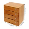 YIYIBYUS Wooden Desktop Storage Cabinet with 4 Lockable Drawers, Desk Organizer - 4 of 4