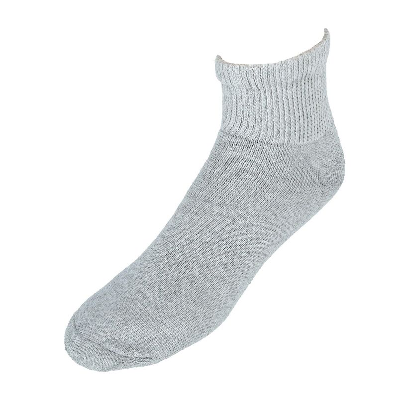 CTM Men's Loose Fit Diabetic Ankle Socks (3 Pair Pack), 1 of 3