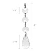 Wrapables Acrylic Hanging Crystal Bead Strands for Chandeliers, Garlands, Wedding Decorations, Christmas Tree Ornaments (20pcs), Teardrop - 2 of 4