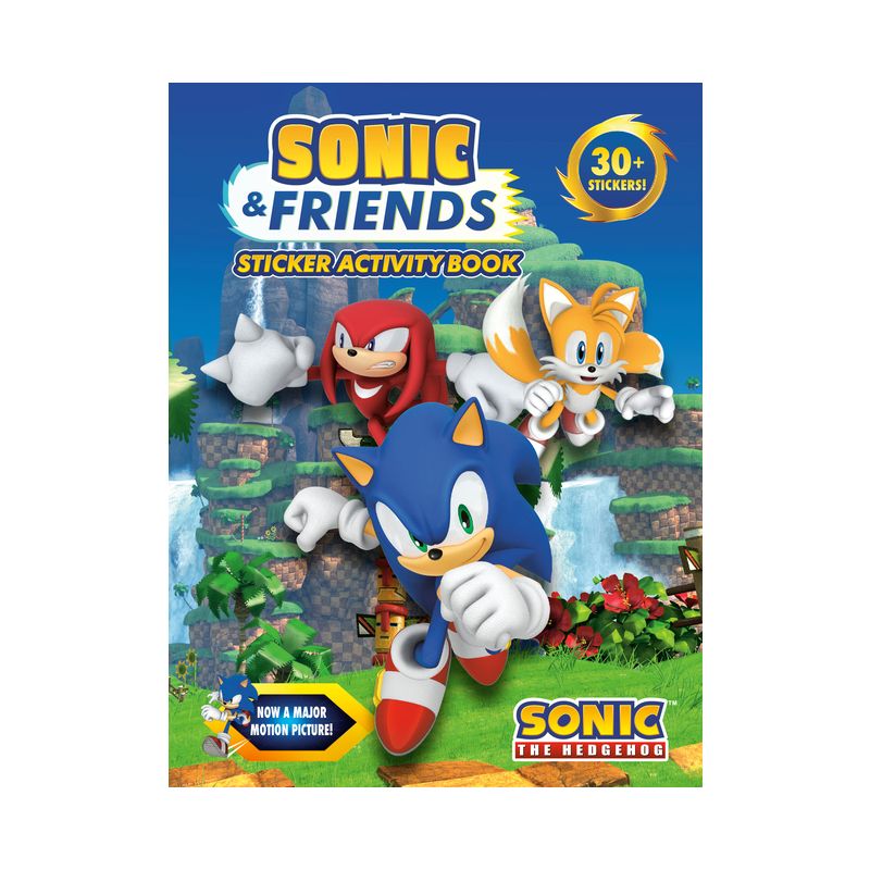 Sonic & Friends Sticker Activity Book - (Sonic the Hedgehog) by  Penguin Young Readers Licenses (Paperback), 1 of 2