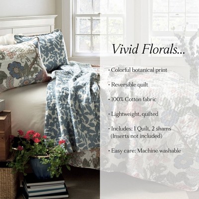 Lush Decor 3pc King Sydney Quilt Bedding Set Green/Blue - Lush Décor — фото 7