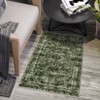 2x3ft Washed Back Low Pile Area Rug for Living Room, Washable Rugs for Bedroom, Hallway Runner, Large Non-Slip Carpet for Kitchen Dining Room (Green) - 3 of 4