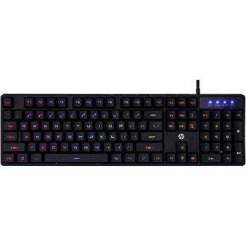 HP Backlit Membrane Wired Gaming Keyboard with Mixed Color Lighting - H300F