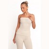 Petal and Pup Fonte Strapless Knit Top - Cream M - 2 of 4