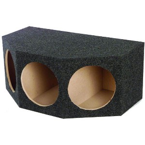 QPower BASS12 3 Hole 12" Sealed Car Subwoofer Enclosure Box | 35 x 20.25 x 15 - 1 of 2