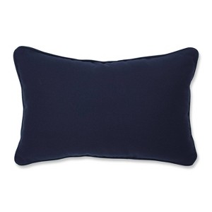 Butler Indigo Lumbar Throw Pillow Navy - Pillow Perfect, Blue