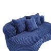 PAGED Modern Chenille Bean Bag Chair with High Back, Loveseat Sofa for Adults and Kids, Comfy Chair for Living Room, Bedroom - 2 of 4
