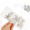 Unique Bargains Girl's Pearl Cute Style Metal Hair Clips Silver Tone 1 Set of 5 Pcs - 2 of 4