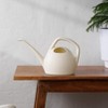 Bloem Canary 1.5 Liter (50 Fl. Oz) Resin Watering Can for Indoor and Outdoor Use, Cream - 2 of 4