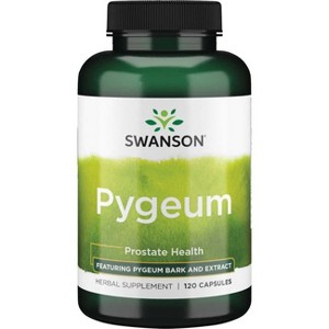 Swanson Herbal Supplements Pygeum - Featuring Pygeum Bark & Extract Capsule 120ct. - 1 of 4