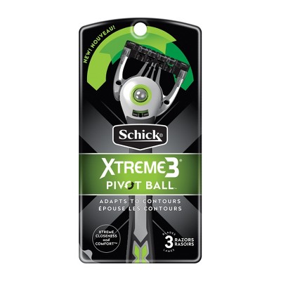 Schick Xtreme 3 PivotBall Disposable Razors for Men - 3ct