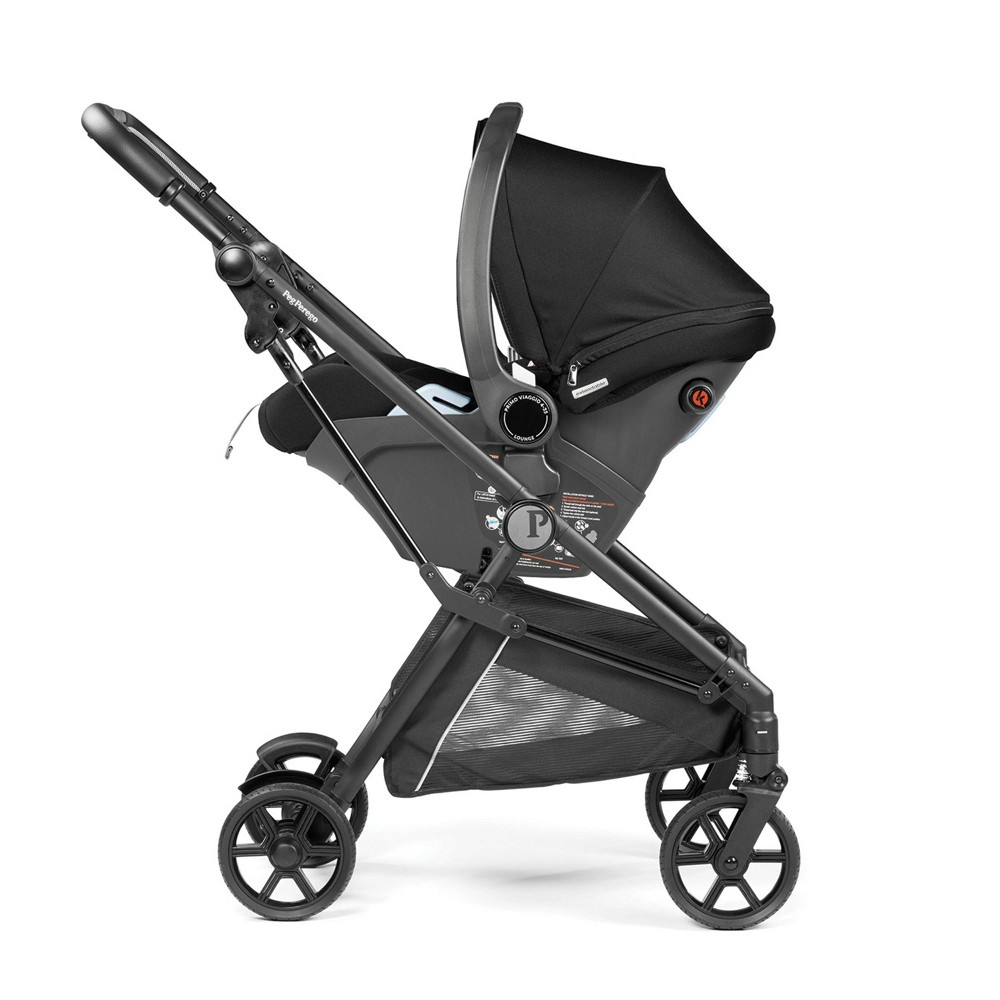 Peg Perego Primo Viaggio Lounge on wheels Infant Car Seat - True Black -  91126401