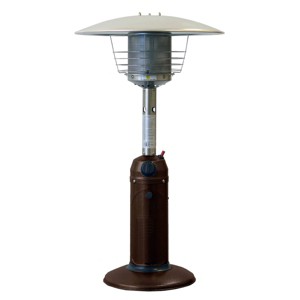 Portable Hammered Finish Patio Heater - Golden Bronze - AZ Patio Heaters: Weatherproof, 10ft Heat Coverage - 1 of 3