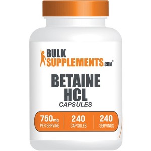 BulkSupplements Betaine HCl Capsules - 1 of 4