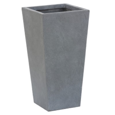 Black Tall Tapered Magnesium Oxide Planter