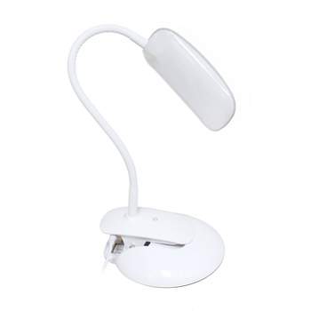 LED Flexi Rounded Clip Light Table Lamp (Includes LED Light Bulb) - Simple Designs