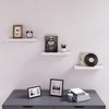 SONGMICS Floating Wall Shelf 15.7 Inches - Set of 2 - Easy Installation - 3 of 4