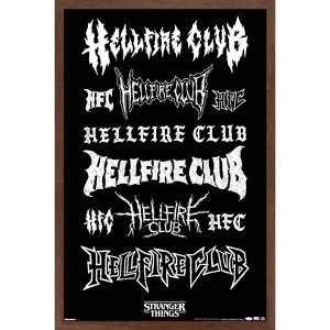 Trends International Netflix Stranger Things: Season 5 (2025) - Hellfire Logos Framed Wall Poster Prints - 1 of 4