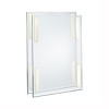 Azar Displays Self Adhesive Clear Acrylic Wall Sign Holder Frame 11" W x 17" H - Portrait / Vertical, 2-Pack - 2 of 4
