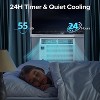 ZAFRO 5,000 BTU Small Window Air Conditioner Cool up to 150 Sq. Ft. with Ultra-Quiet, Compact-size, Washable Filter, Remote Control - 3 of 4